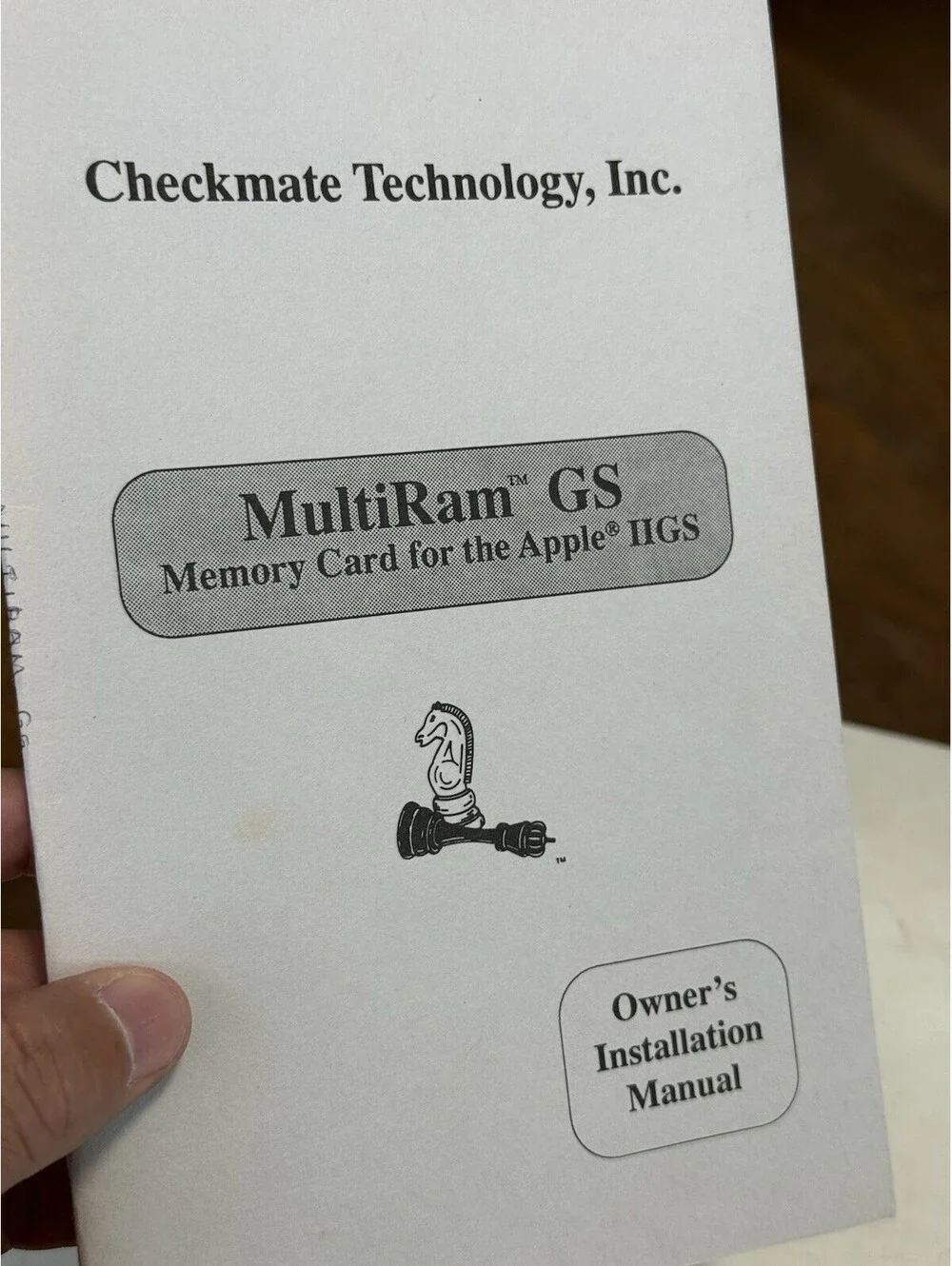 Checkmate Technology Multi Ram Gs Memory Card For Apple Manual